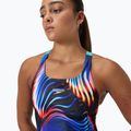Купальник суцільний жіночий Speedo Allover Digital Leaderback lava blur/speedo black 9