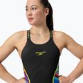Костюм стартовий жіночий Speedo Fastskin LZR Pure Intent 2.0 Closedback Kneeskin black / molten blur / hyper yellow / mainline 6