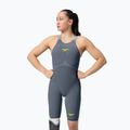 Костюм стартовий жіночий Speedo Fastskin LZR Pure Valor 2.0 Closedback Kneeskin grey lead / acadia blue / mainline