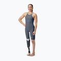 Костюм стартовий жіночий Speedo Fastskin LZR Pure Valor 2.0 Closedback Kneeskin grey lead / acadia blue / mainline 2