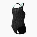 Дитячий суцільний купальник Speedo Allover Pwerbackback black/alfalfa green 3