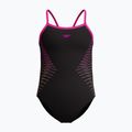 Купальник суцільний дитячий Speedo Platisol Placement Thinstrap Muscleback flare pink