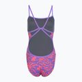 Купальник суцільний жіночий Speedo FL Printed Web Back coral cluster/indigo glow 2