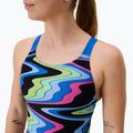 Купальник суцільний жіночий Speedo FL Printed Leaderback ripple melody/lagoon blue 4