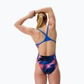 Купальник суцільний жіночий Speedo FL Printed Turnback electro static/lagoon blue 2