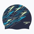 Шапочка для плавання Speedo Printed Silicone peacoat/pale clover/mayan blue