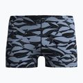 Плавки-боксерки чоловічі Speedo Print Beachstar Square Leg Anthracite/Coin Grey 5