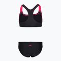 Купальник роздільний дитячий Speedo Medley Logo Racerback 2pc anthracite/pink 2