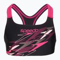 Купальник роздільний дитячий Speedo Medley Logo Racerback 2pc anthracite/pink 3