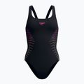 Купальник суцільний жіночий Speedo Placement Muscleback anthracite/clover 6