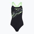 Купальник суцільний жіночий Speedo Medley Logo Medalist anthracite/clover