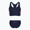 Купальник суцільний жіночий Speedo Colourblock Splice 2.0 peacoat/pink 2
