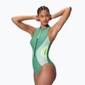 Купальник суцільний жіночий Speedo Ocean Flex Zip fortune green/pale clover 3