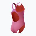 Дитячий цільний купальник Speedo Print Pulseback рожевий/неоновий фіолетовий 6