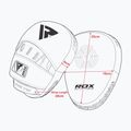 Щитки тренувальні RDX Focus Pad T1 white/black 7