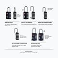 Замок CabinZero Travel TSA Lock absolute black 2