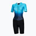 Комбінезон для триатлону жіночий HUUB Commit Long Course Suit чорно-блакитний COMWLCS 7