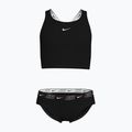 Дитячий роздільний купальник Nike Logo Tape Crossback Midkini чорний