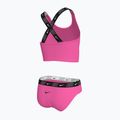 Дитячий роздільний купальник Nike Logo Tape Crossback Midkini гіперрожевий 2