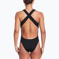 Жіночий злитий купальник Nike Elevated Essential Crossback чорний 3