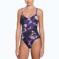 Купальник суцільний жіночий Nike Floral Blur V-Neck black