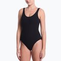 Купальник суцільний жіночий Nike Shoreline Pucker Scoop Neck black