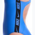 Купальник суцільний жіночий Nike Logo Tape Fastback blue crystal 5