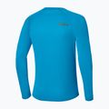 Лонгслів для бігу чоловічий Mizuno Active Dryaeroflow blue jewel 2