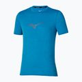 Футболка для бігу чоловіча Mizuno Core Runbird Short Sleeve Tee blue jewel