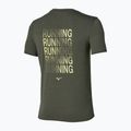 Футболка для бігу чоловіча Mizuno Core Run Short Sleeve Tee forest night 2