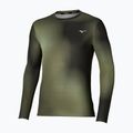 Лонгслів для бігу чоловічий Mizuno Core Graphic Long Sleeve Tee Forest Night