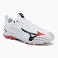 Кросівки тенісні чоловічі Mizuno Wave Drive Neo 4 white/insignia blue/orange