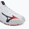 Кросівки тенісні чоловічі Mizuno Wave Drive Neo 4 white/insignia blue/orange 7