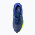Кросівки для бігу чоловічі Mizuno Wave Sky 9 estate blue/sirius/lightning yellow 5
