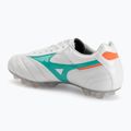 Кросівки футбольні Mizuno Morelia II Elite FG white/arcadia/lava orange 3