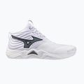 Кросівки волейбольні Mizuno Wave Momentum Elite Mid white/metallic gray/black