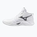 Кросівки волейбольні Mizuno Wave Momentum Pro Mid white/metallic gray/black