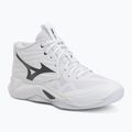 Кросівки волейбольні Mizuno Wave Momentum Pro Mid white/metallic gray/black