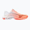 Кросівки волейбольні Mizuno Wave Lightning Elite flamingo coral/lava orange/white
