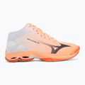 Кросівки волейбольні Mizuno Wave Lightning Pro Mid flamingo coral/carbon/white 2