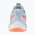 Кросівки волейбольні жіночі Mizuno Wave Momentum Elite blue finch/white/lava orange 3