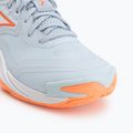 Кросівки волейбольні жіночі Mizuno Wave Momentum Elite blue finch/white/lava orange 7