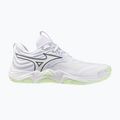 Кросівки волейбольні жіночі Mizuno Wave Momentum Elite white/balsam green/ambrosia