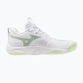 Кросівки волейбольні жіночі Mizuno Wave Momentum Elite white/balsam green/ambrosia 2