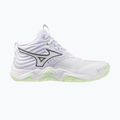 Кросівки волейбольні жіночі Mizuno Wave Momentum Elite Mid white/balsam green/ambrosia