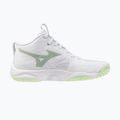 Кросівки волейбольні жіночі Mizuno Wave Momentum Elite Mid white/balsam green/ambrosia 2