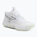 Кросівки волейбольні жіночі Mizuno Wave Momentum Elite Mid white/balsam green/ambrosia
