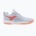 Кросівки волейбольні жіночі Mizuno Wave Momentum Pro blue finch/lava orange/flamingo coral 2