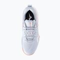 Кросівки волейбольні жіночі Mizuno Wave Momentum Pro blue finch/lava orange/flamingo coral 5