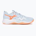 Кросівки волейбольні жіночі Mizuno Wave Momentum Pro blue finch/lava orange/flamingo coral 2